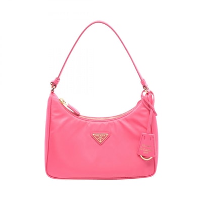 プラダ PRADA TESSUTO+SAFFIANO ハンドバッグ バッグ ナイロン サフィアーノレザー レディース ピンク系 1N204XR064F0BMW 【新品】