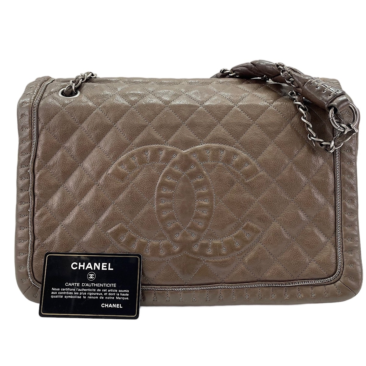 シャネル CHANEL カーフスキン マトラッセ ショルダーバッグ【中古】