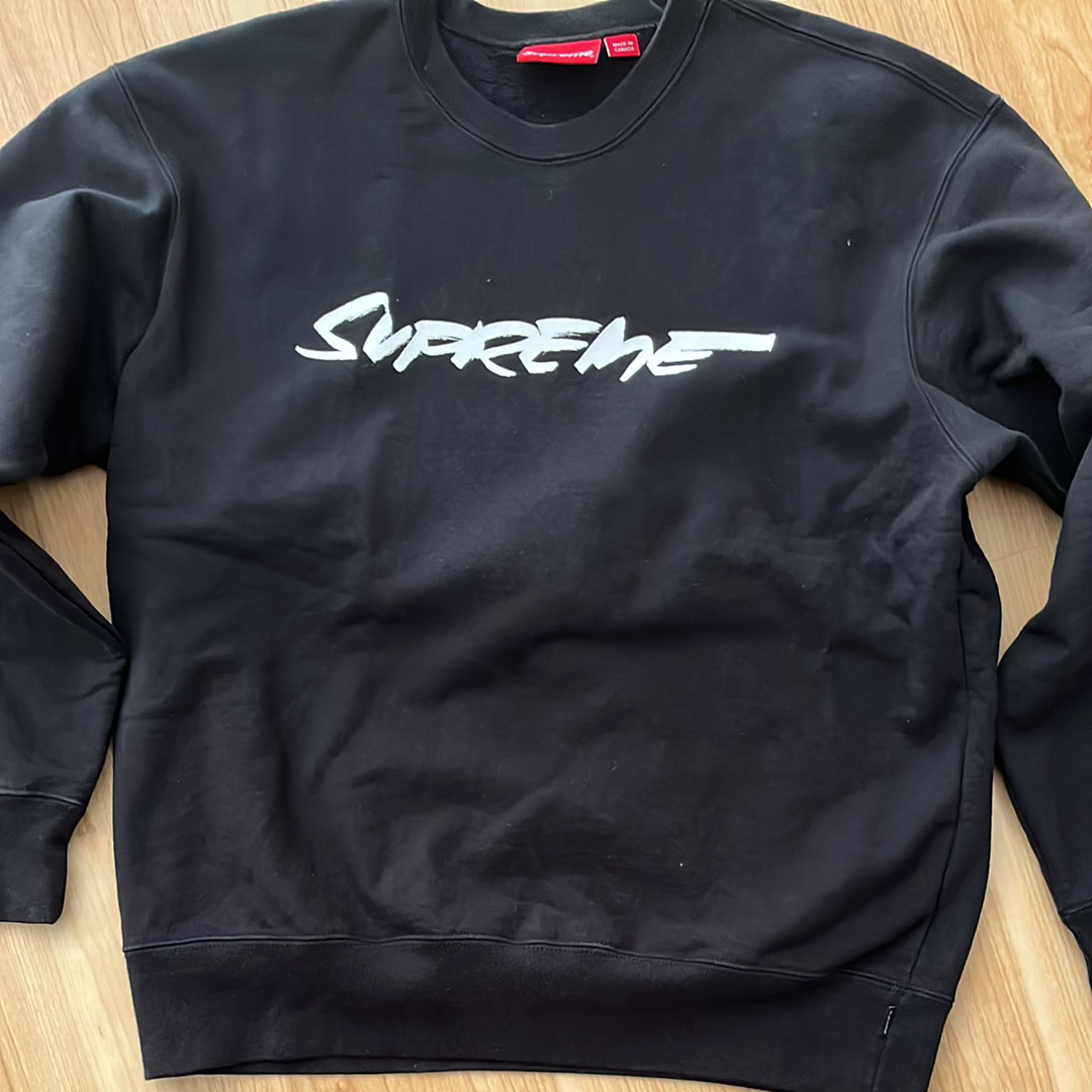 Supreme Futura Logo Crewneck "Black"