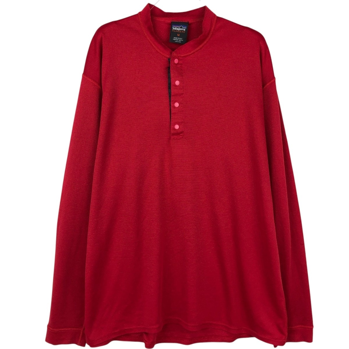 古着 90年代~ パタゴニア Patagonia CAPILENE キャプリーン ヘンリーネック ロングTシャツ ロンT USA製 メンズM相当 ヴィンテージ/eaa671438