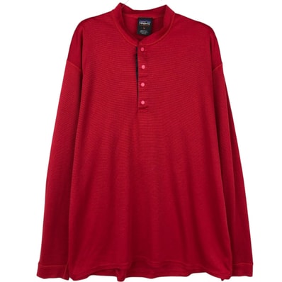 古着 90年代~ パタゴニア Patagonia CAPILENE キャプリーン ヘンリーネック ロングTシャツ ロンT USA製 メンズM相当 ヴィンテージ/eaa671438