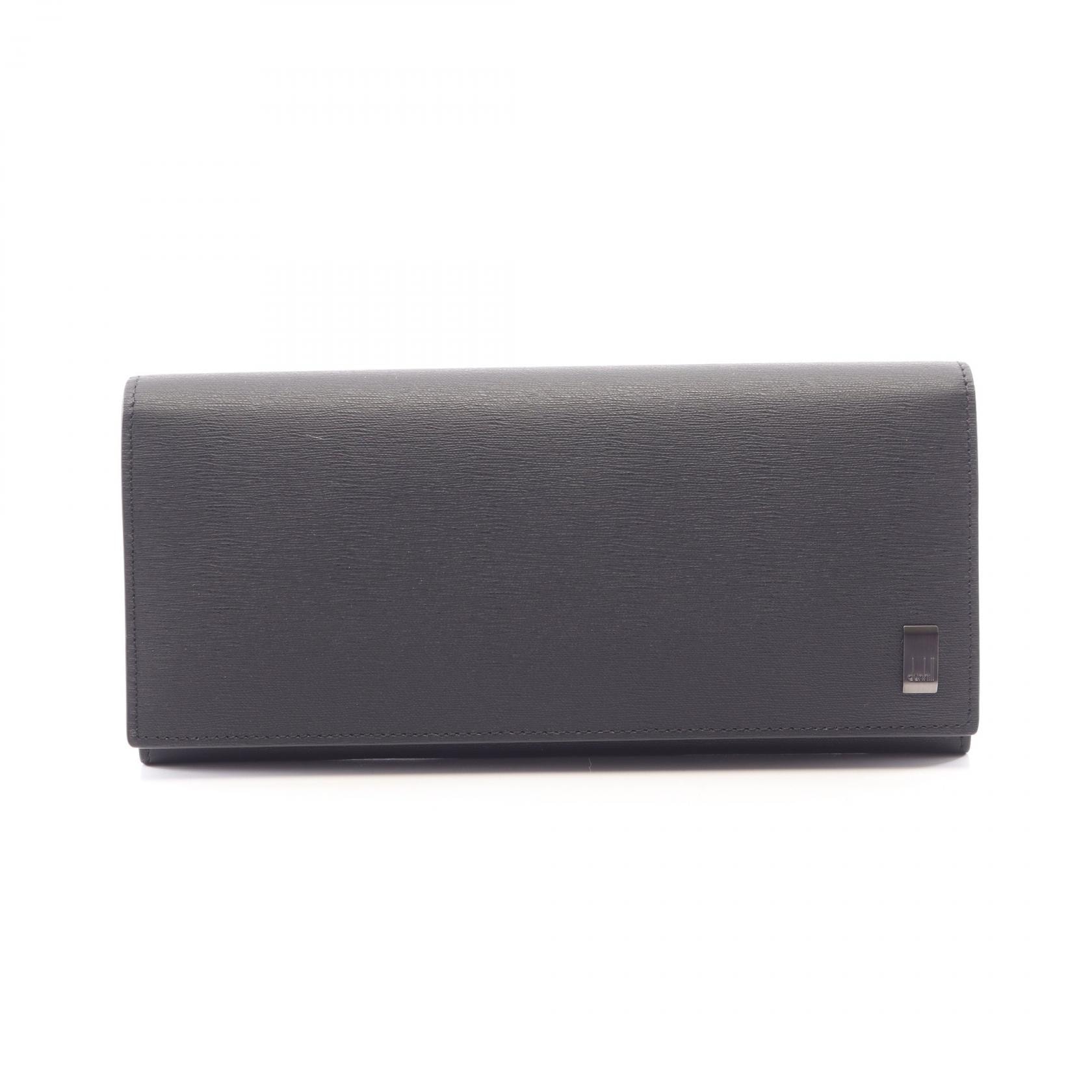ダンヒル Dunhill 二つ折り長財布 財布 レザー メンズ ブラック系 DU19F2F10SG001R 【新品】