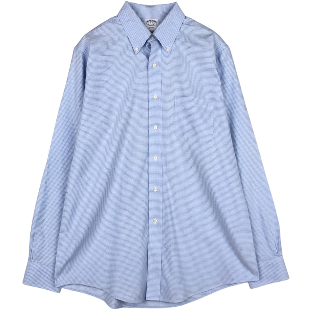 古着 ブルックスブラザーズ Brooks Brothers REGENT 長袖 ボタンダウンチェックシャツ メンズL相当/eaa676463