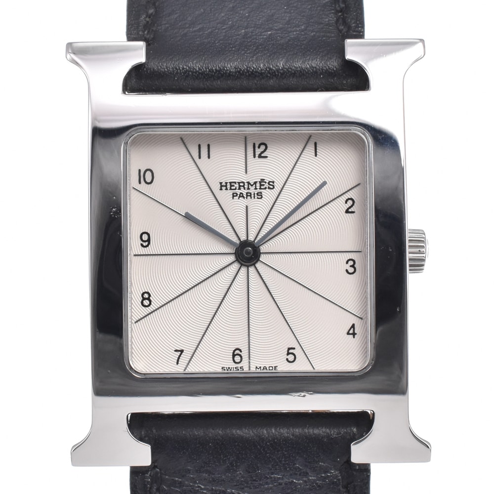エルメス HERMES HH1.510 Hウォッチ シルバー クォーツ ユニセックス 良品 腕時計 L#150893