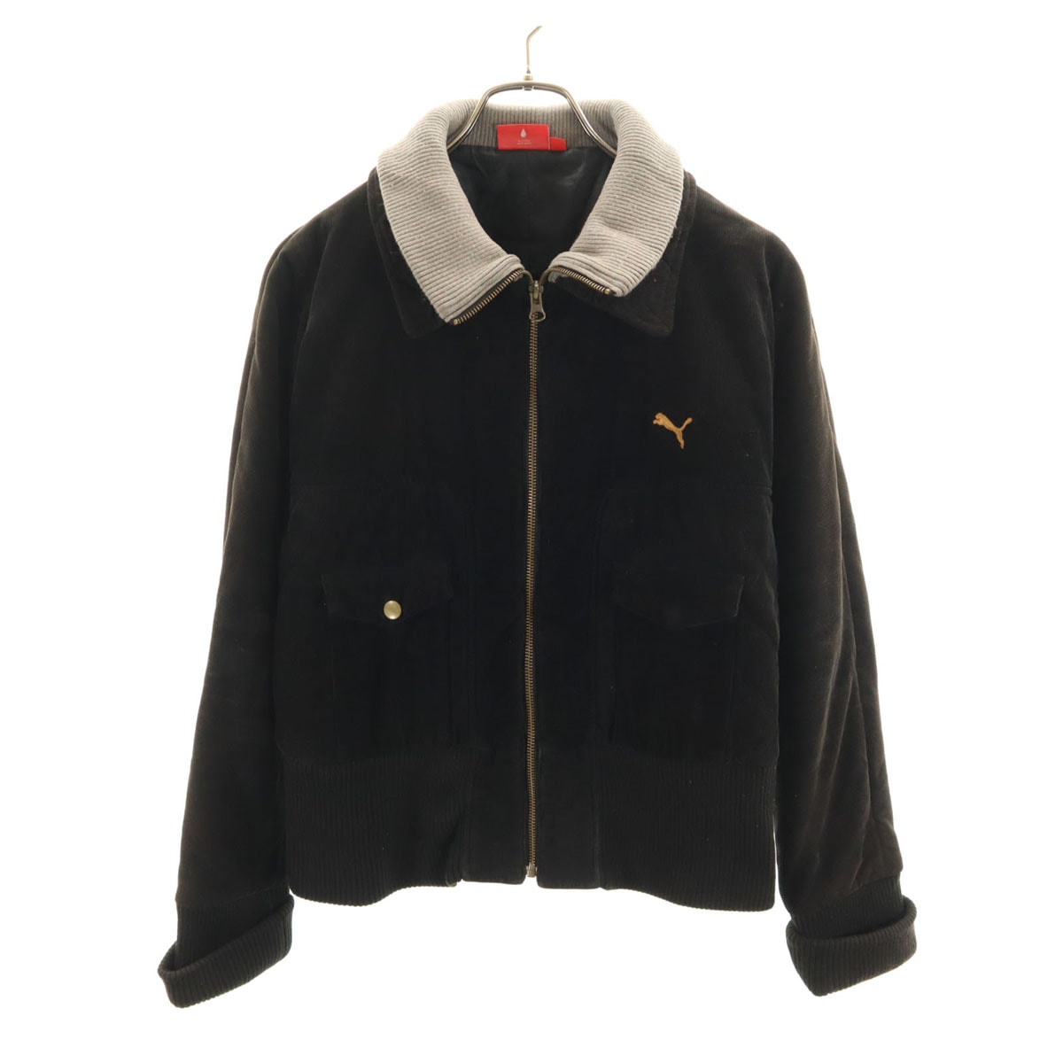 PUMA プーマ コーデュロイ 中綿ジャケット L ブラウン
