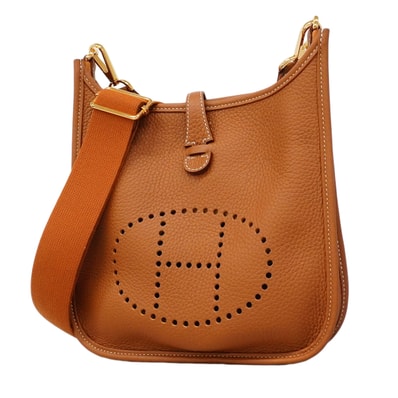 【6ic3005】エルメス ショルダーバッグ エヴリン23 トリヨンクレマンス ゴールド ゴールド金具 G刻印【中古】レディース