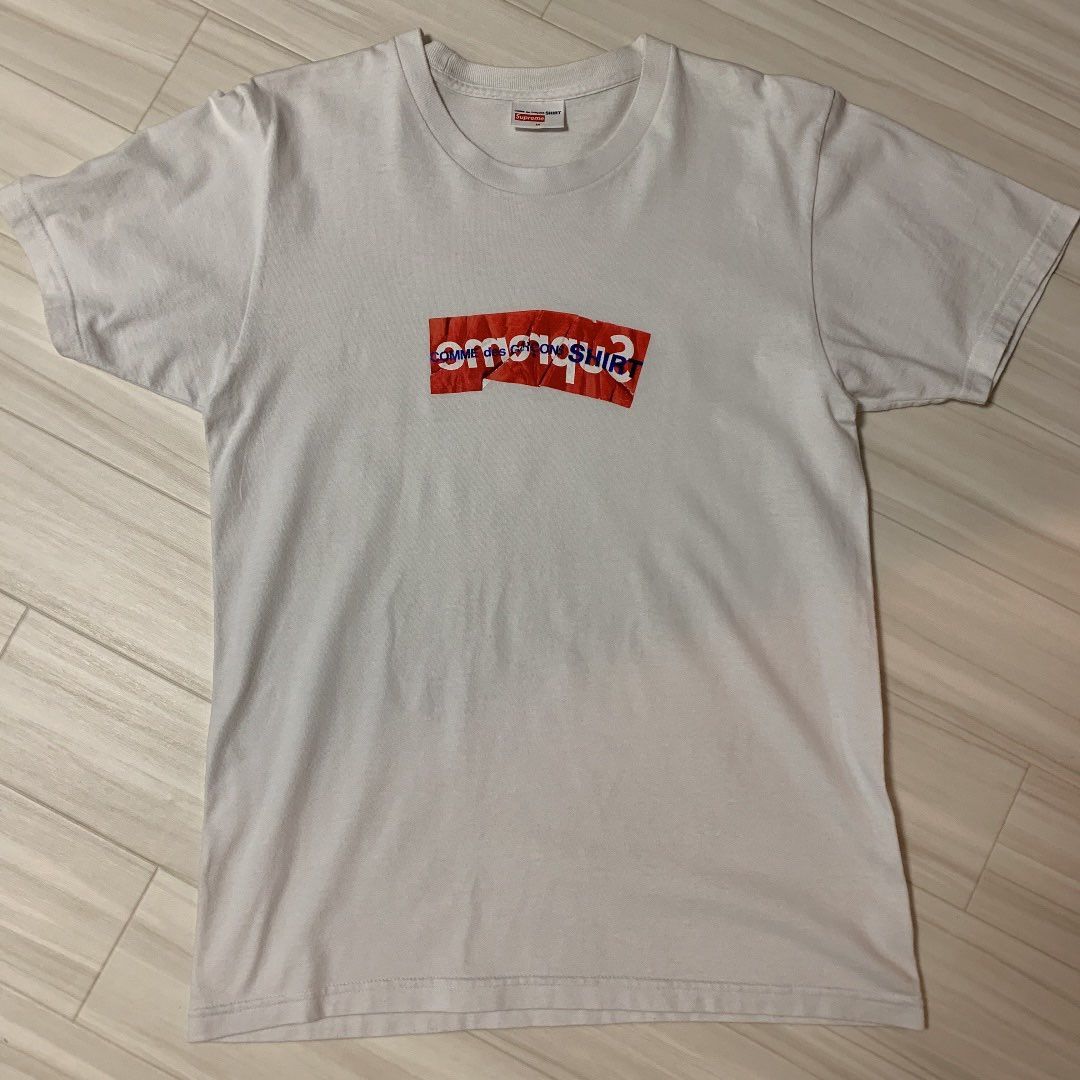 Supreme COMME des GARCONS SHIRT Box Logo Tee "White"