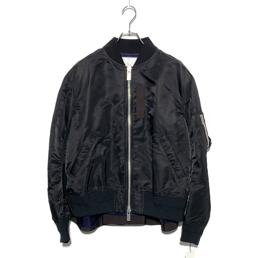 sacai Women's Nylon Twill Blouson "Black"