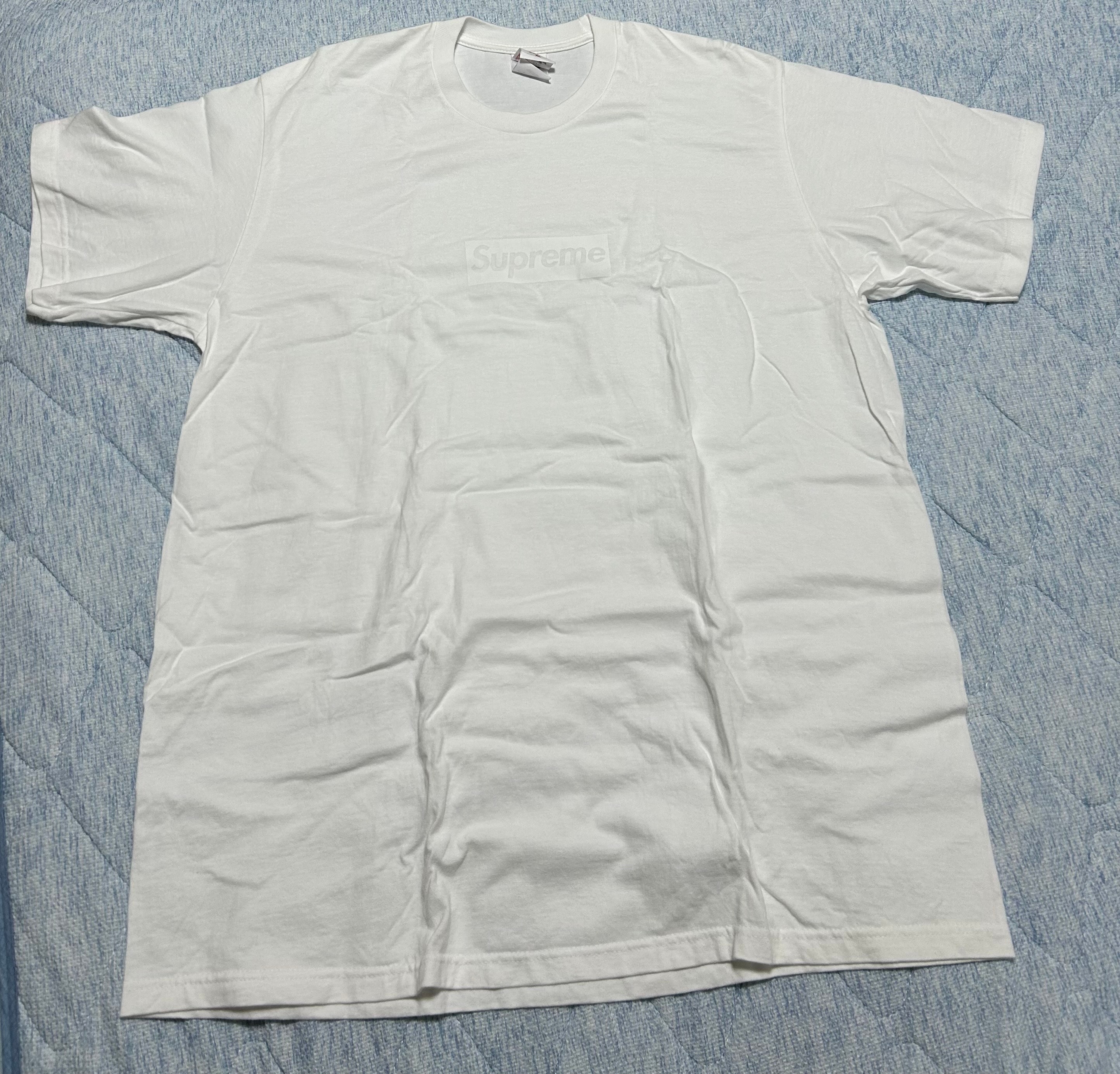 Supreme Tonal Box Logo Tee "White"