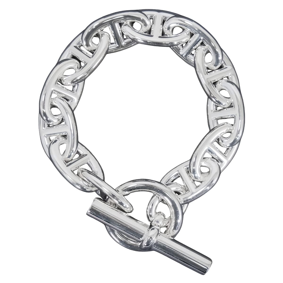Hermes Chaine D'ancre TGM Bracelet "Silver"