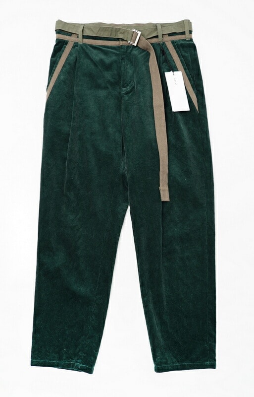 ＊サカイ sacai コーデュロイ ベルテッド パンツ ボトムス 2 sacai 21AW / コーデュロイ ベルテッドパンツ サイズ2｜Yahoo
