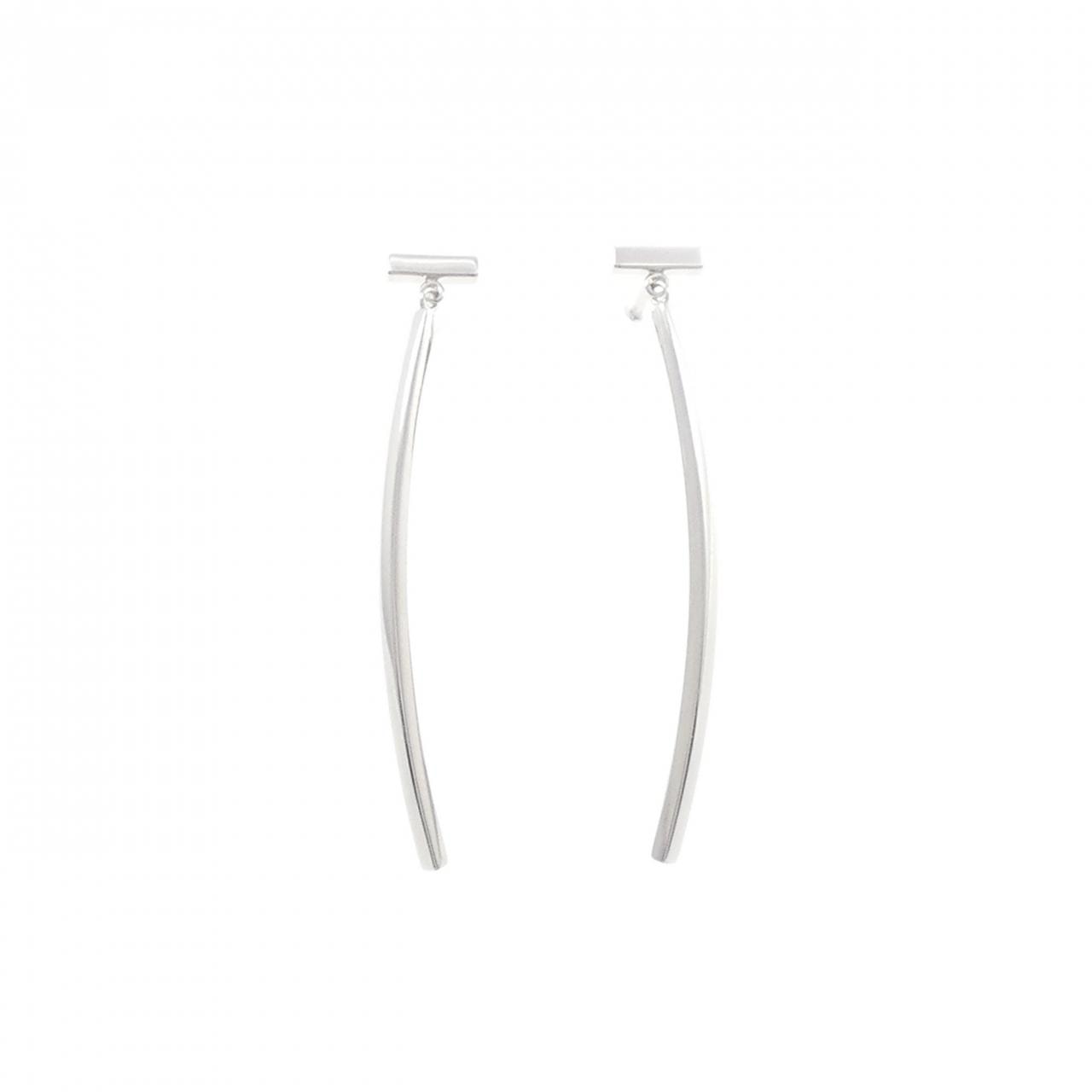 ティファニー Tワイヤー バー ピアス