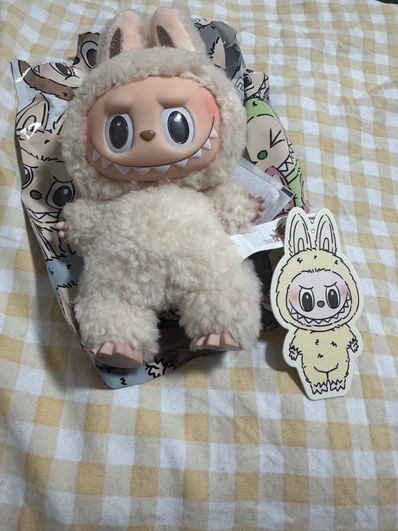POP MART THE MONSTERS (LABUBU) Exciting Macaron Plush Series SOYMILK