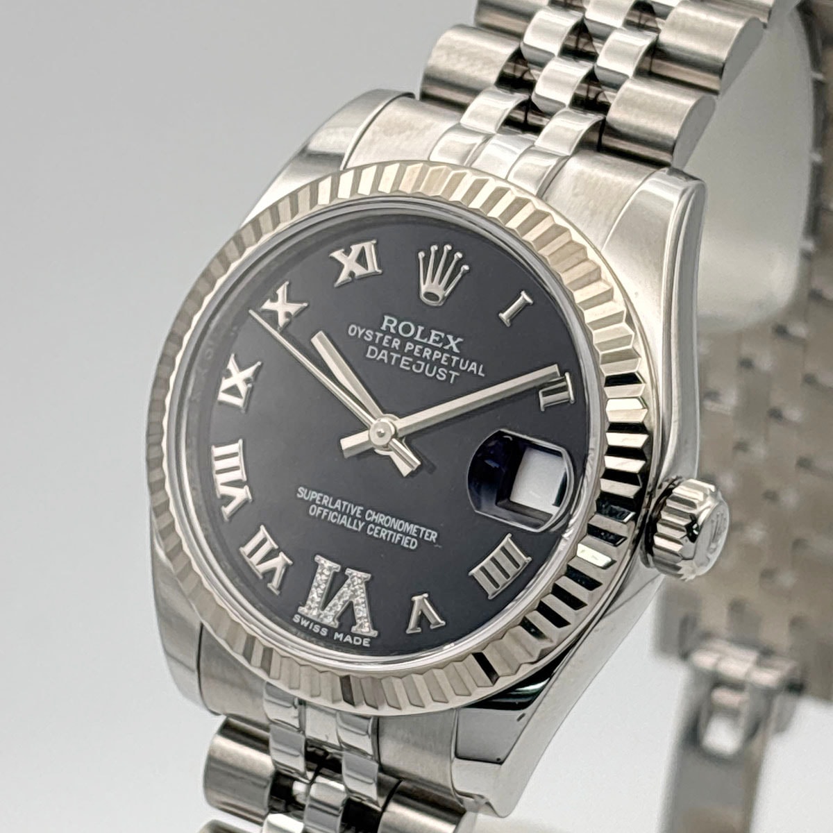 【値下げ】ROLEX ロレックス デイトジャスト VI Diamond 31mm 腕時計 178274 ステンレススチール K18ホワイトゴールド シルバー ホワイトゴールド ボーイズ【中古】