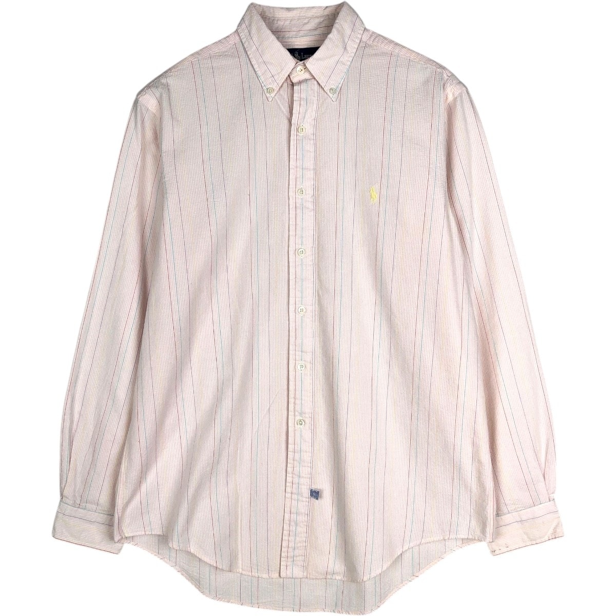 古着 ラルフローレン Ralph Lauren 長袖 ボタンダウンストライプシャツ メンズL相当/eaa669101