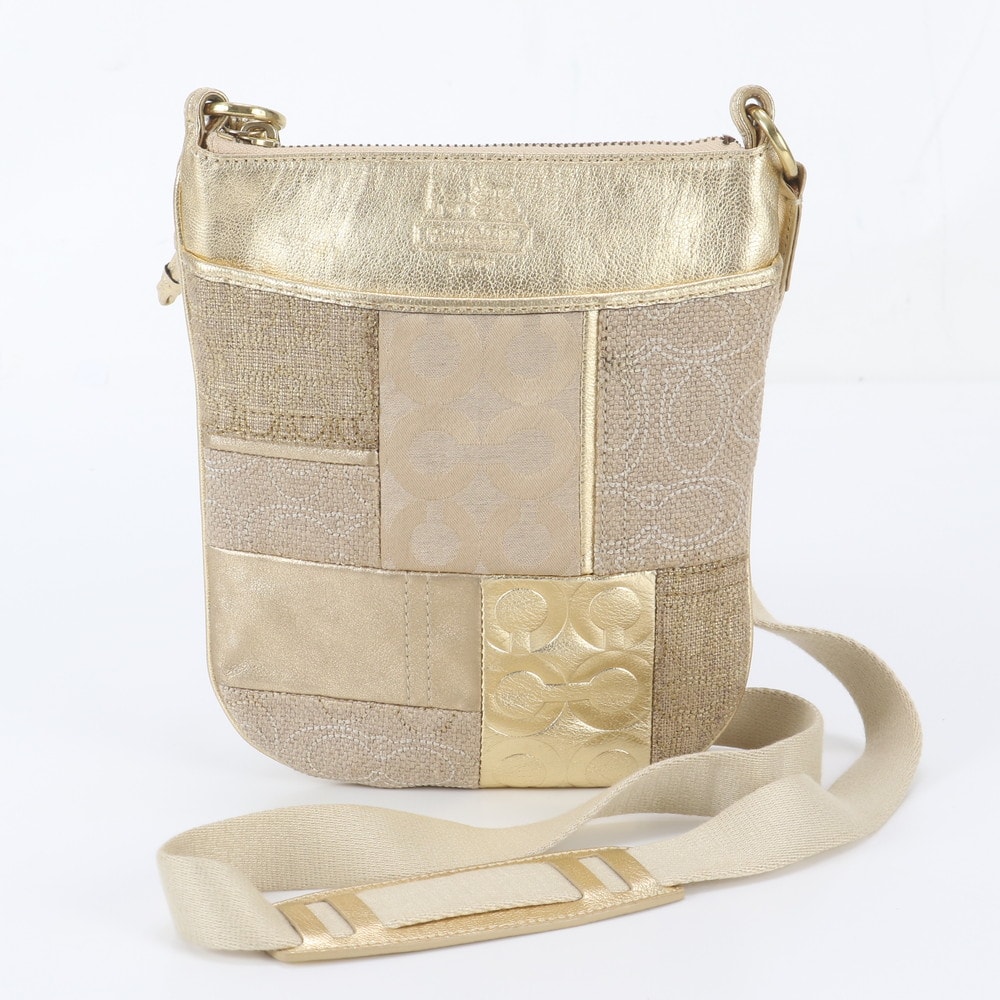 ■美品 コーチ シグネチャーパッチワーク 42683 ショルダーバッグ