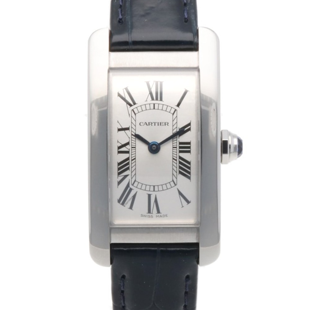 カルティエ タンクアメリカンSM 腕時計 時計 ステンレススチール 4274 クオーツ レディース 1年保証 CARTIER 中古