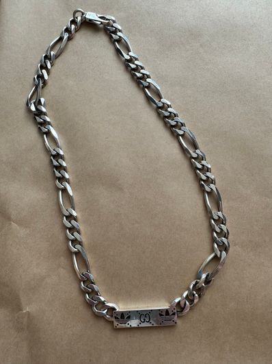 adidas x GUCCI Gourmette Chain Necklace "Silver"