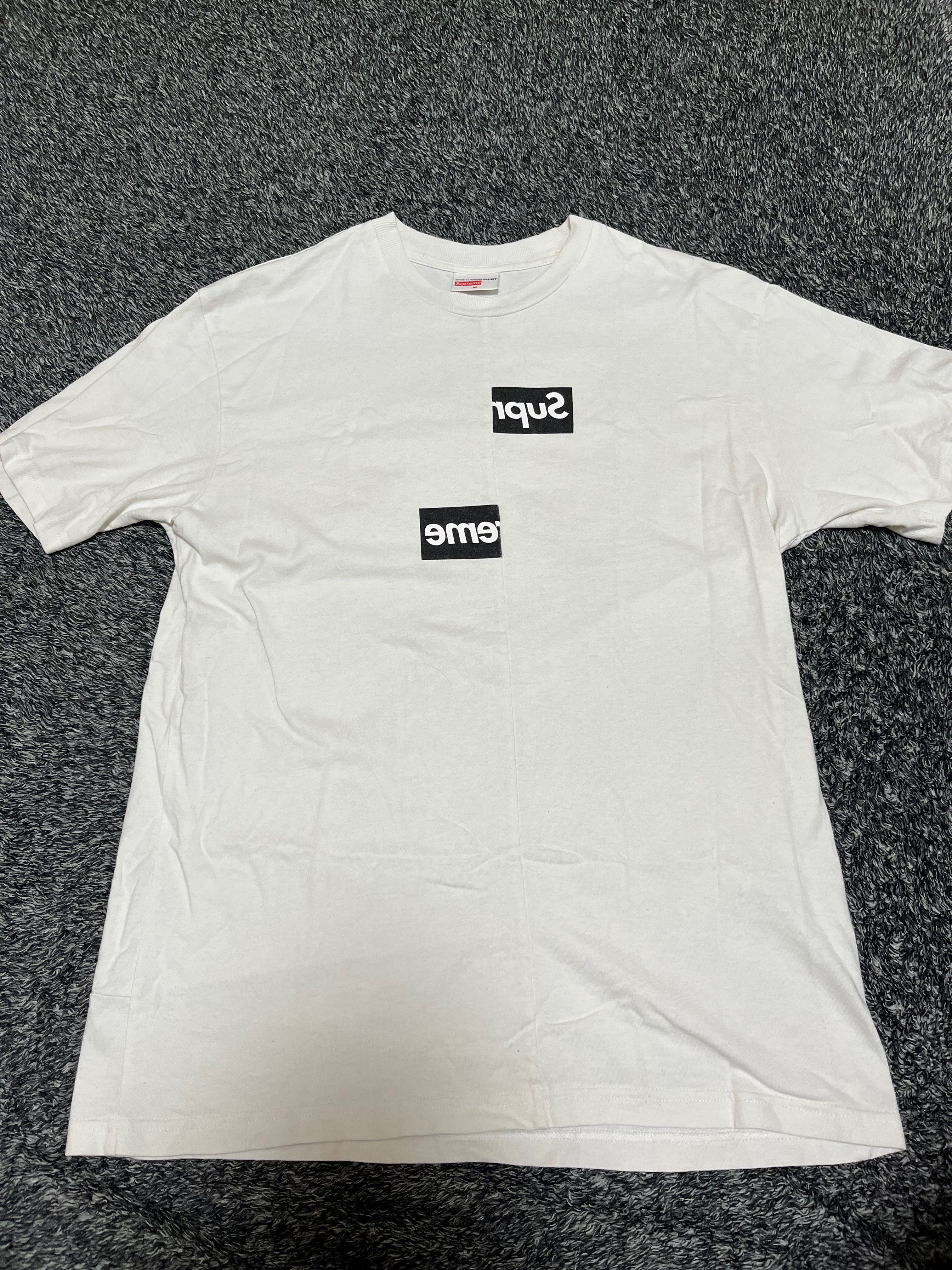 Supreme / Comme des Garçons SHIRT® Split Box Logo Tee "White"