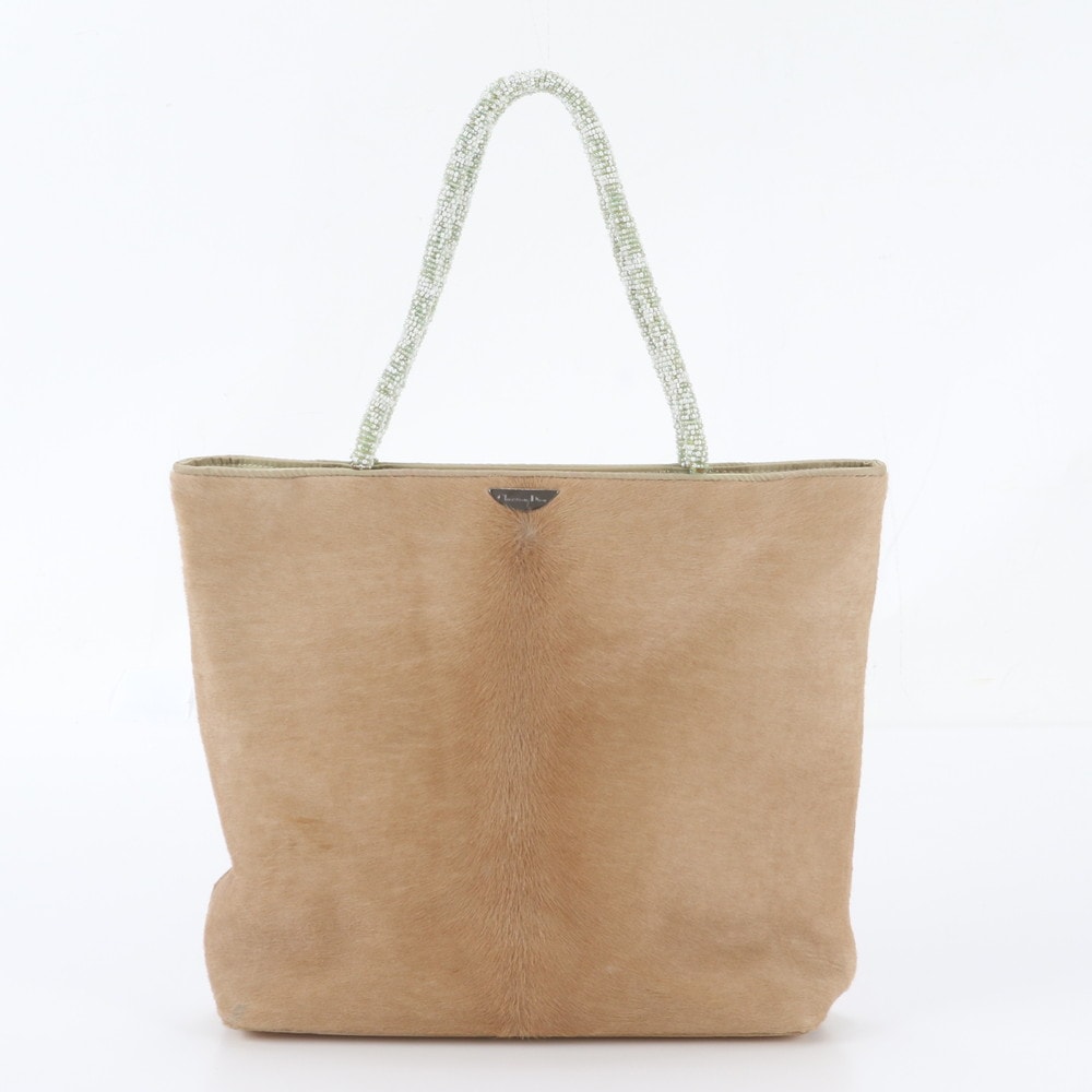 ■美品 クリスチャンディオール ハラコトート バッグ レザー