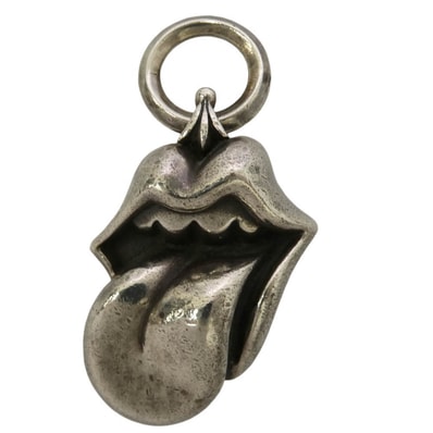 CHROME HEARTS クロムハーツ(原本無) LIPSTONGUE PENDANT リップアンドタン ペンダント トップ シルバー系【中古】