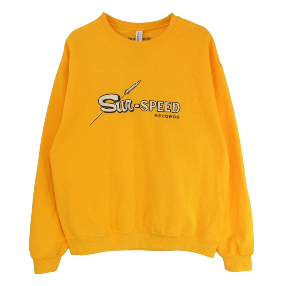 WACKO MARIA ワコマリア スウェット 22AW 22FW-WMC-SS03 CREW NECK SWEAT SHIRT TYPE-3 ガレージシリーズ フロント刺繍 スウェット トレーナー イエロー系 M【中古】