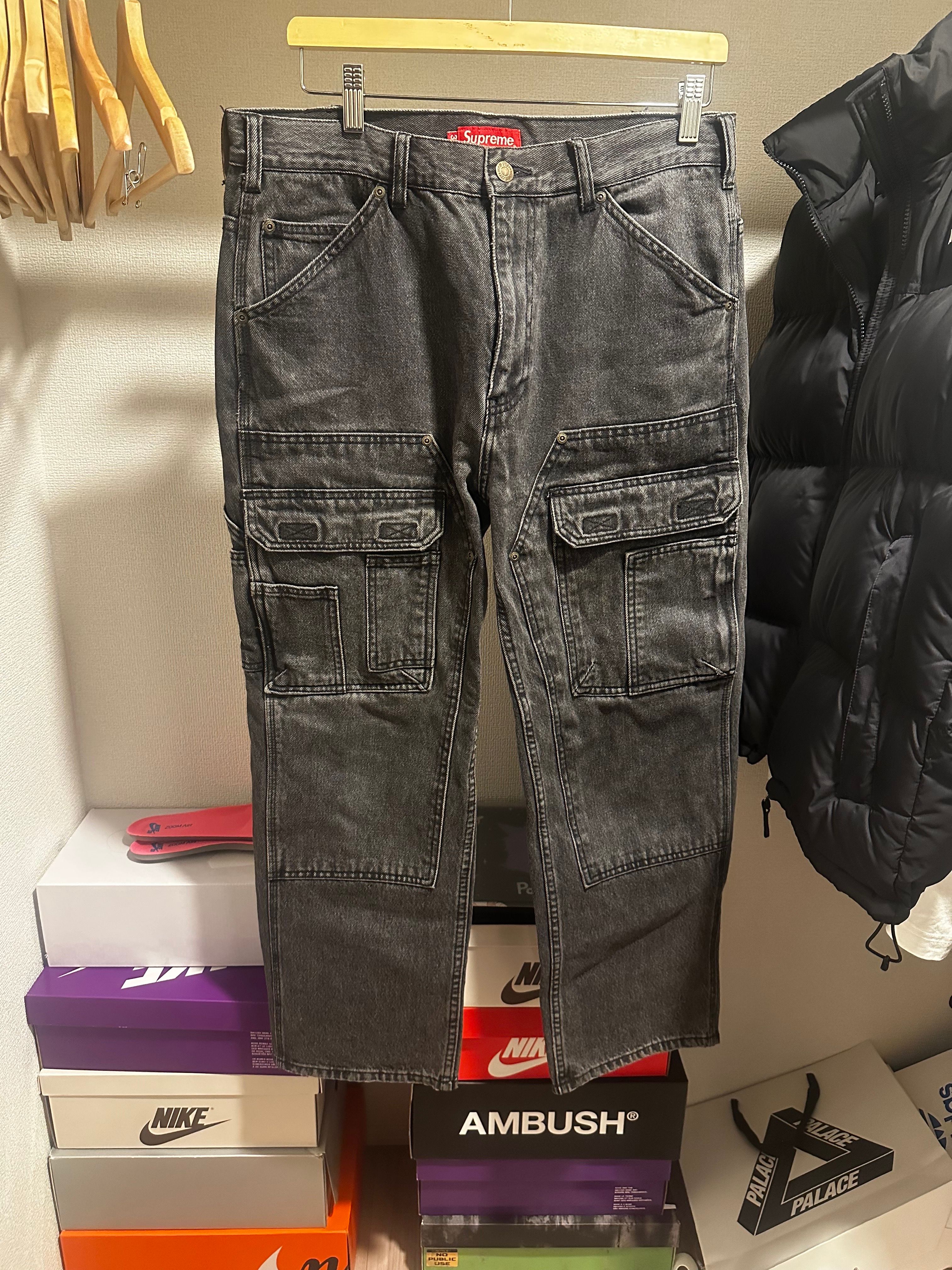 Supreme Double Knee Denim Utility Pant "Black"