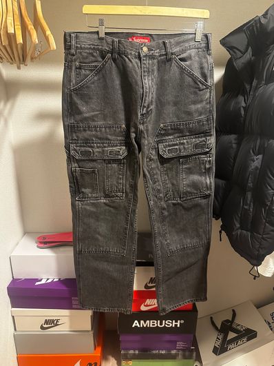 Supreme Double Knee Denim Utility Pant "Black"