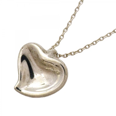 【6jcb0617-k】ティファニー ネックレス フルハート シルバー925【中古】レディース