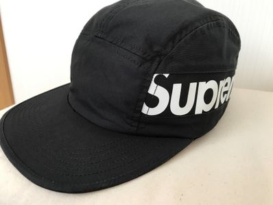 Supreme Jacquard Pique Camp Cap "Black"