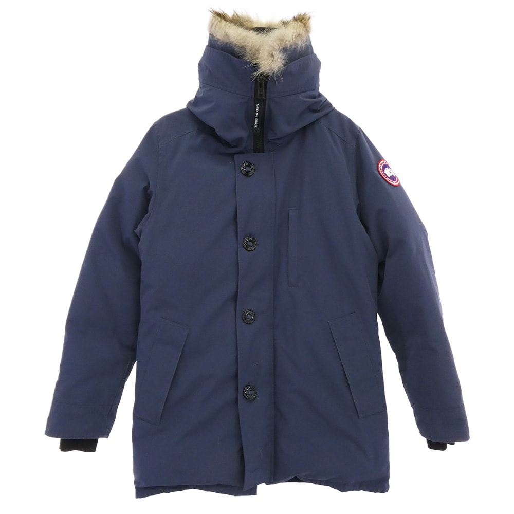 CANADA GOOSEカナダグース ダ ウンジャケット 3438JM グリフィンインターナショナルタグ JASPER PARKA ジャスパー パーカ ダウン ジャケット ネイビー系 M【中古】