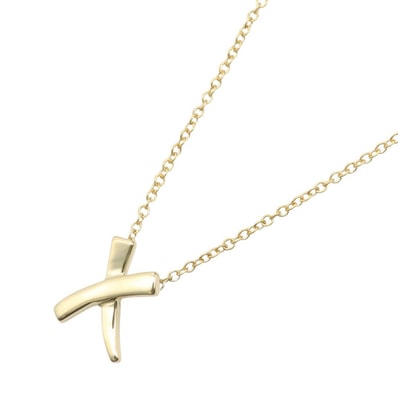 ティファニー TIFFANY&CO キス ネックレス ネックレス ジュエリー K18(イエローゴールド) レディース ゴールド系 【中古】