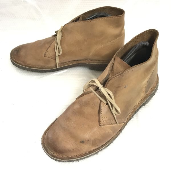 クラークス/Clarks★クレープソール/スエード本革/デザートブーツ【7.5/25.5/茶/BROWN】Shoes◆WB96-10