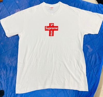 Supreme Cross Box Logo Tee "White"