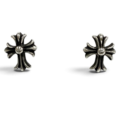 美品 クロムハーツ 両耳用 ピアス No2 CH CRS CHクロス スタッド