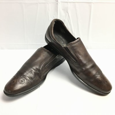 試着交換OK!TOD'S/トッズ【9 27.5 茶】イタリア製 スリッポン ヴァンプシューズ ビジネスシューズ/men's 管NO.ZE-6