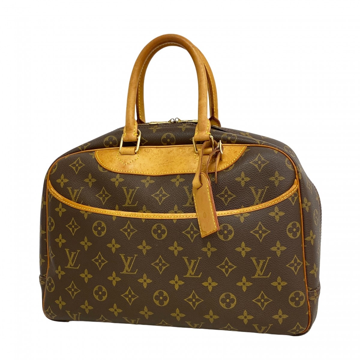 【6de5702】ルイヴィトン ハンドバッグ モノグラム ドーヴィル M47270 ブラウン【中古】レディース