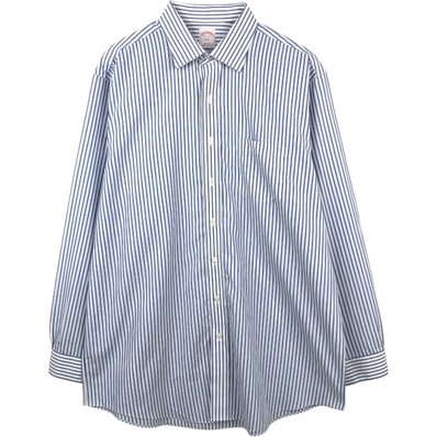 古着 ブルックスブラザーズ Brooks Brothers 346 長袖 ストライプシャツ メンズXL相当/eaa666488