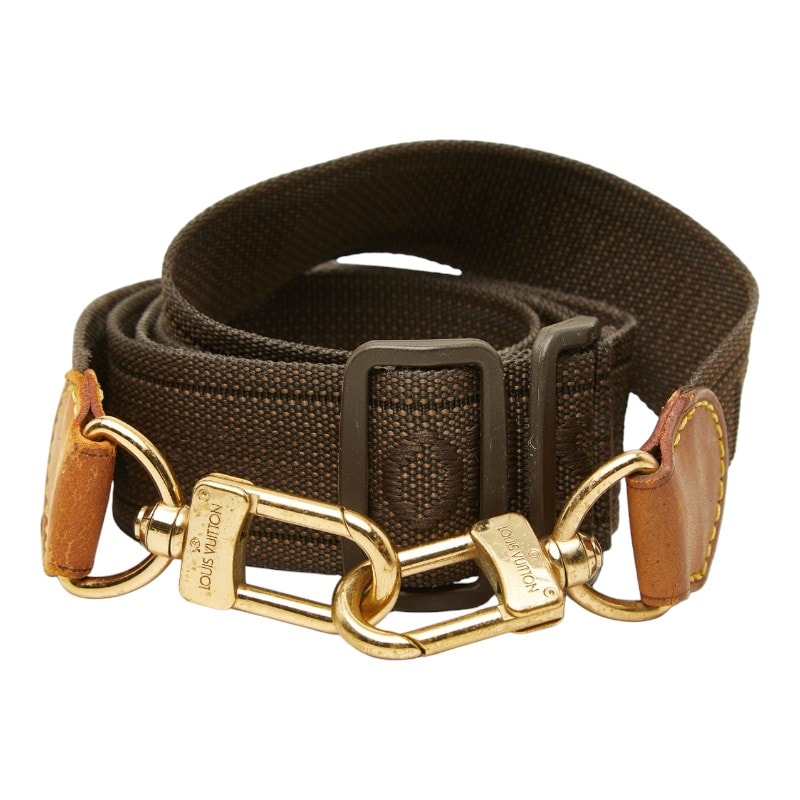 ルイ ヴィトン ショルダーストラップ ブラウン キャンバス レザー レディース LOUIS VUITTON 中古