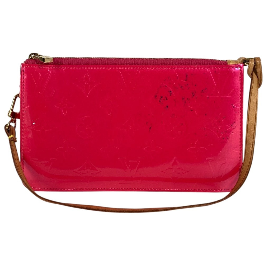 ルイヴィトン LOUIS VUITTON レキシントン M91223 モノグラムヴェルニ ショルダーバッグ アクセサリーポーチ カバン 肩掛け ハンドバッグ モノグラムヴェルニキャンバス フューシャピンク ピンク