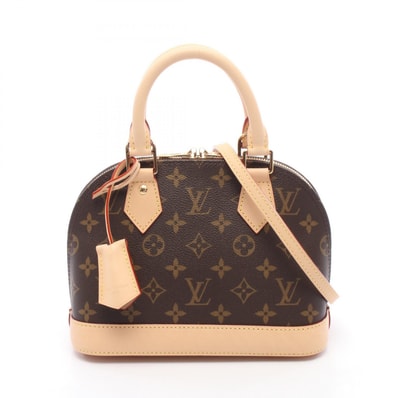 ルイ・ヴィトン LOUIS VUITTON アルマBB 2WAY ハンドバッグ バッグ PVCコーティングキャンバス レザー モノグラム レディース ブラウン系 M46990 【中古】