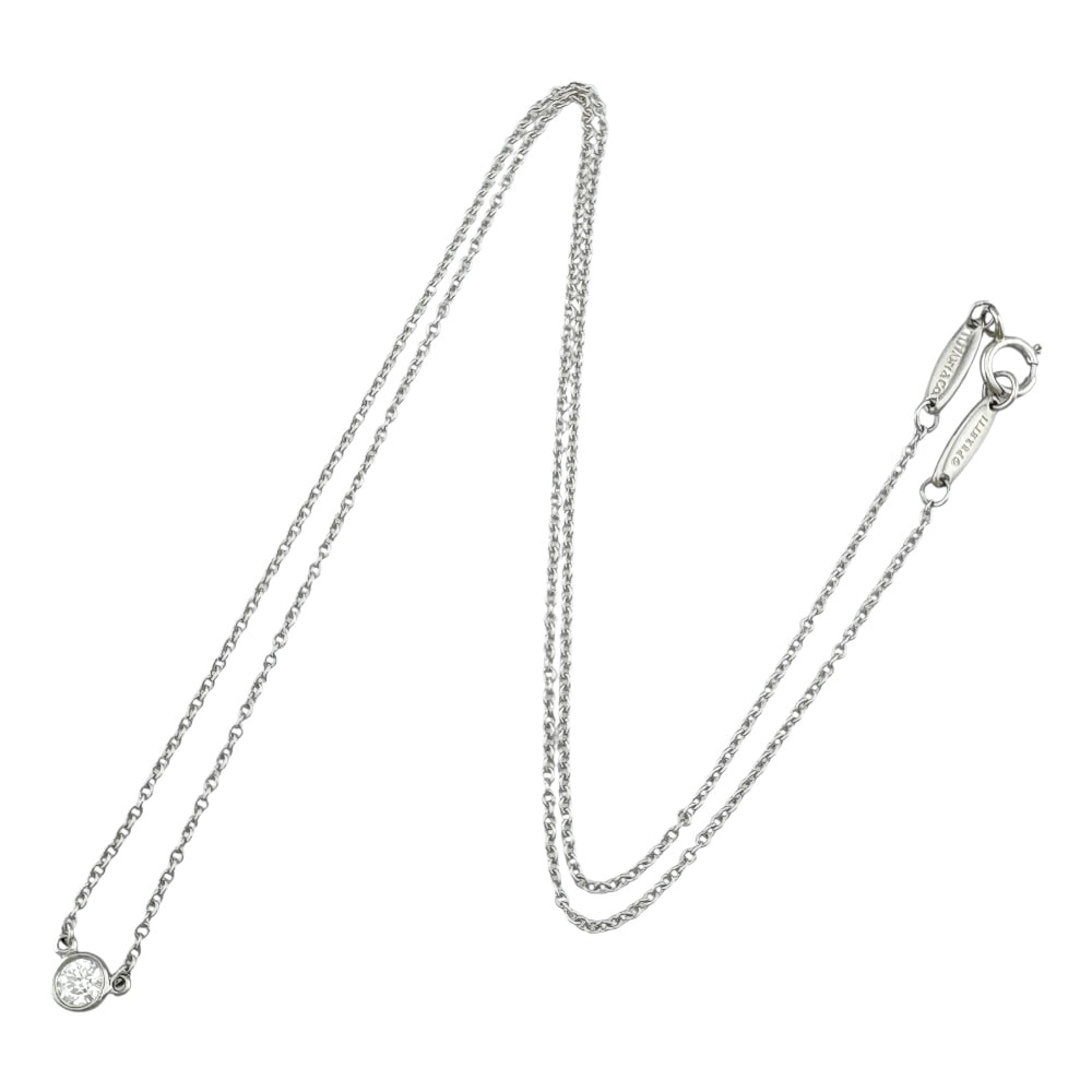 A (未使用に近い)】ティファニー バイザヤード 約0.14ct ネックレス