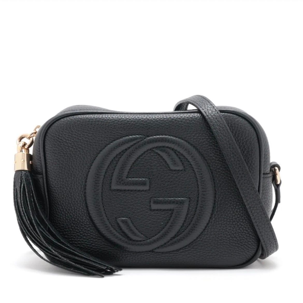 GUCCI Soho Small Leather Disco Bag "Black"