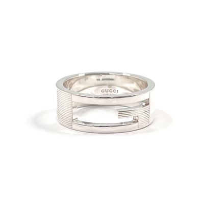 グッチ リング・指輪 ブランデッド カットアウトG シルバー