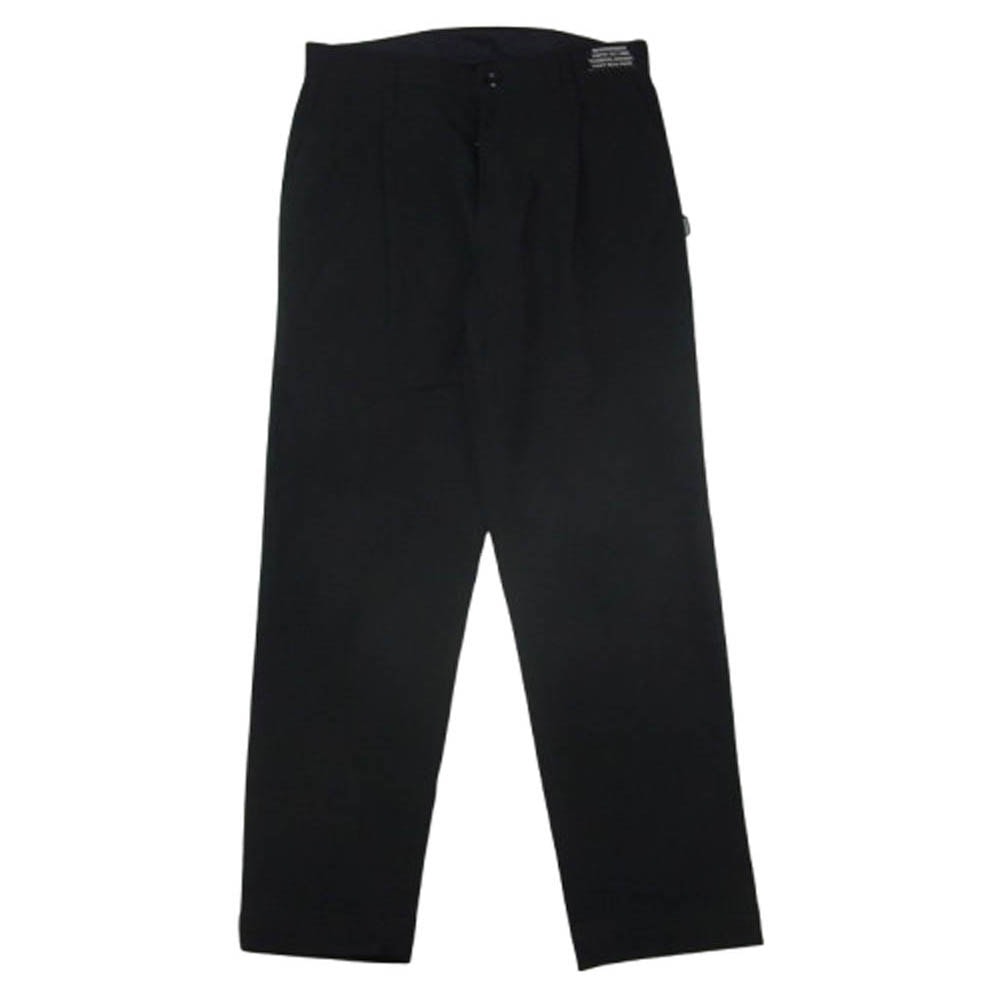 NEIGHBORHOOD ネイバーフッド パンツ 22AW 222AQNH-PTM01 1タック アンクル スリムフィット スラックスパンツ ブラック系 S【中古】