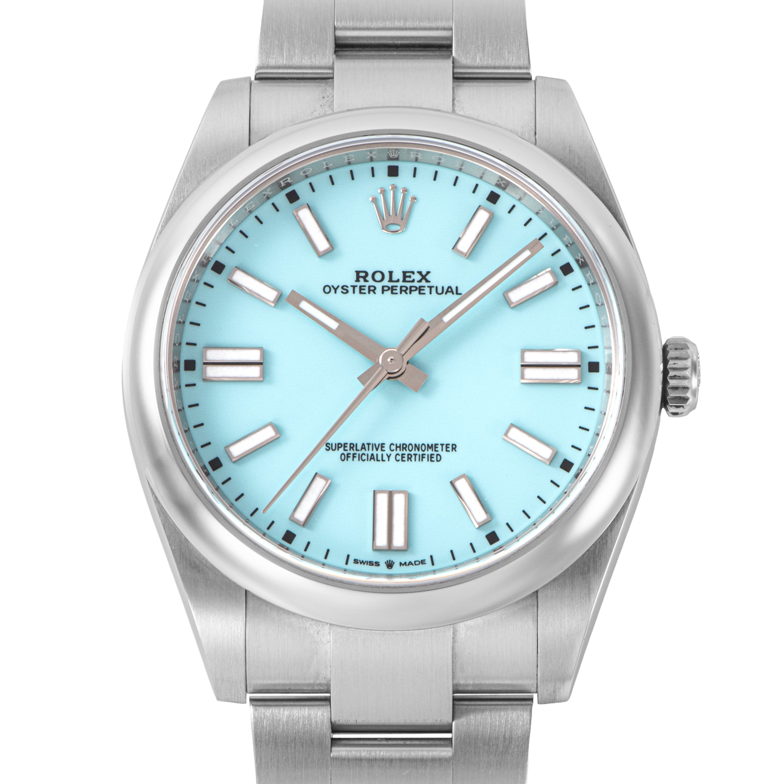 ROLEX ロレックス オイスターパーペチュアル 124300 ターコイズブルー ステンレススチール【中古】