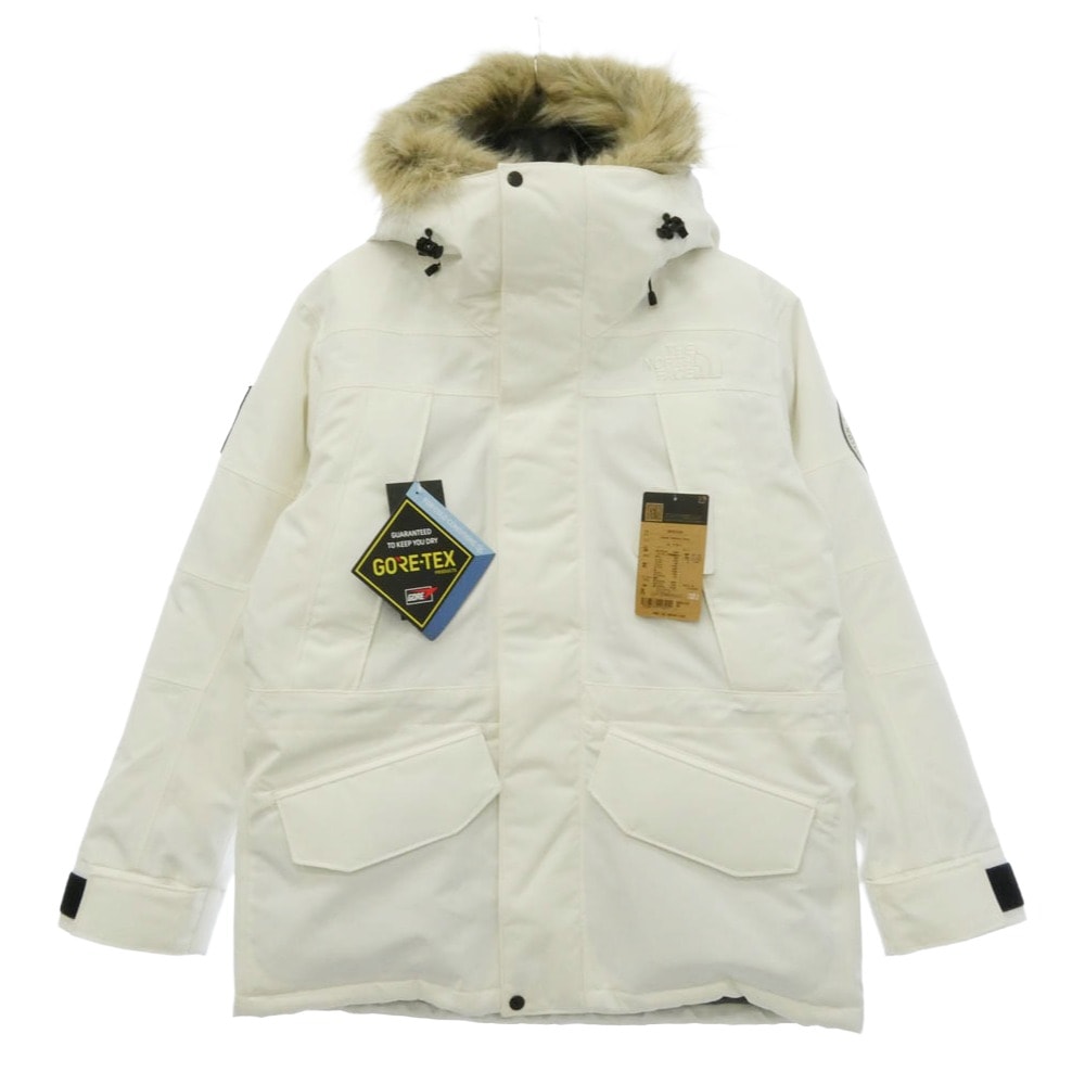 THE NORTH FACE ノースフェイス ND92239 UNDYED ANTARCTICA PARKA アンダイド アンタークティカパーカ ファー付き ダウンジャケット ホワイト系 L【美品】【中古】