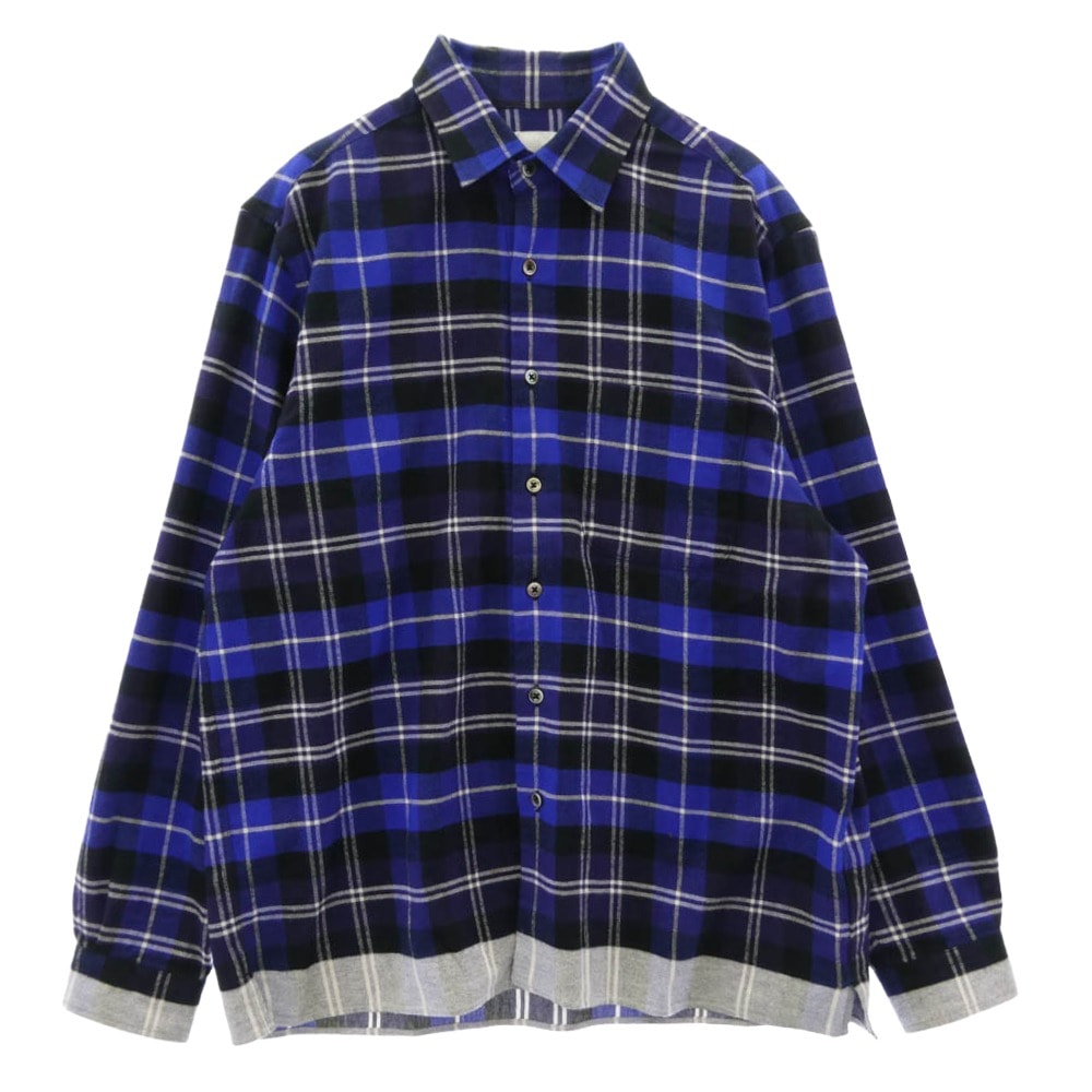uniform experiment Cut-Out Logo Stripe Shirt 