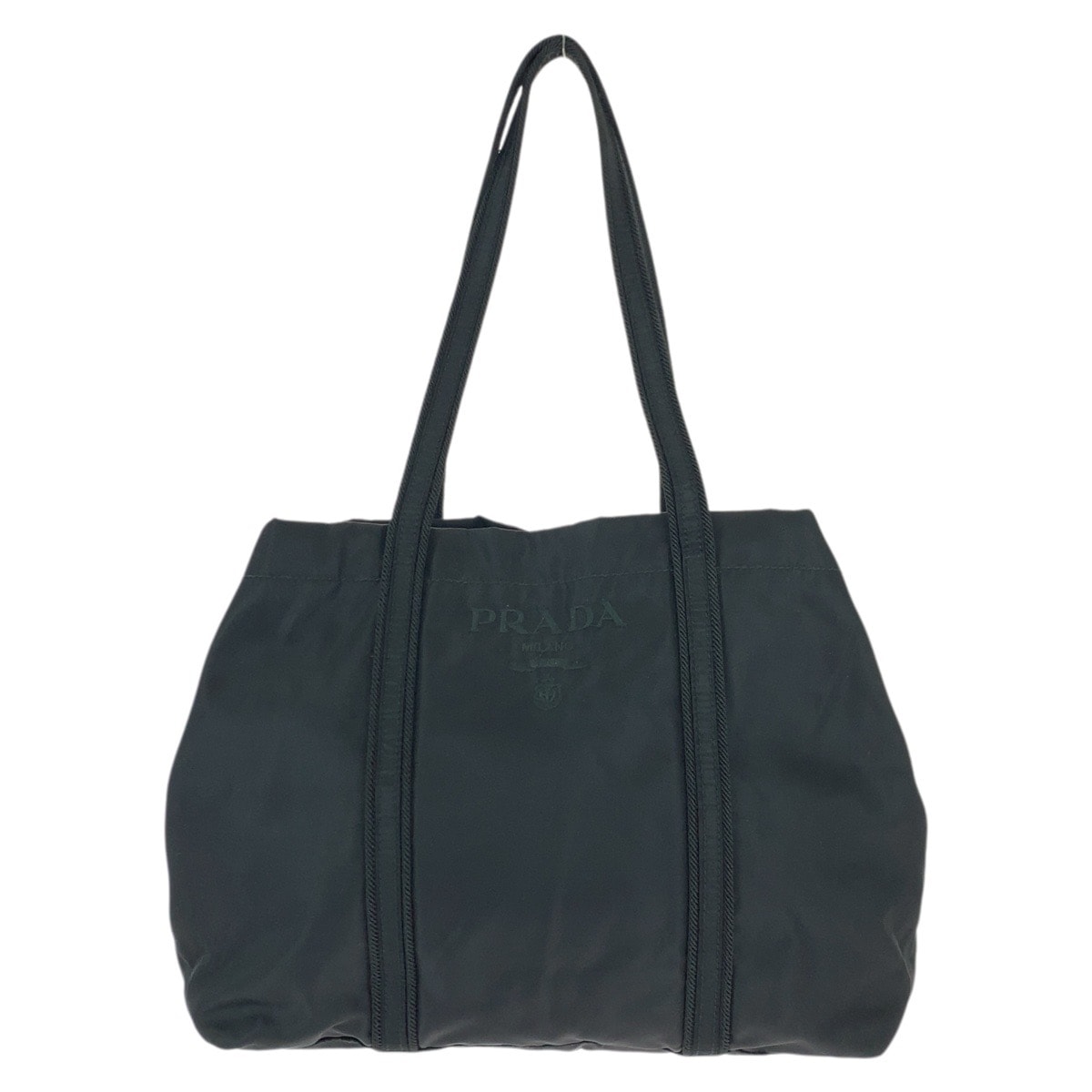 美品 PRADA プラダ テスート ブラック 黒 シルバー金具 ナイロン ショルダーバッグ トートバッグ 600828 【中古】