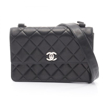 シャネル CHANEL マトラッセ ショルダーバッグ バッグ ラムスキン(羊革) レディース ブラック系 【中古】